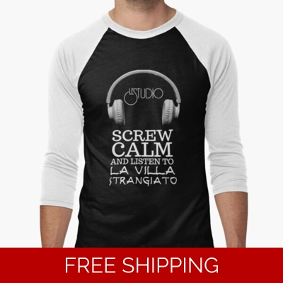 Le Studio Baseball Jersey Screw Calm and Listen to La Villa Sragiato White